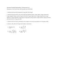 Grafik batang adalah jenis grafik yang menggambarkan beberapa data dalam bentuk batang. Quiz 3 Matematika1