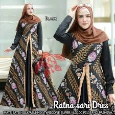 Trend model gamis anak anak kombinasi. 55 Model Baju Gamis Batik Cantik Terbaru Muda Co Id