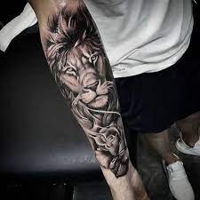 Lion Tattoos En Instagram Tattoosbychrishuff Liontattoo Liontattoos Sleevetattoos Lion Tattoo Sleeves Tattoos Lion Forearm Tattoos