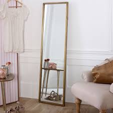 Reflective interior glass mirror measures 32 in. Tall Gold Full Length Mirror 40cm X 140cm