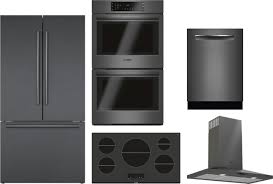 They can be installed flush or as an overlay, either option offers you. Bosch Borecowodwrh12024 5 Piece Kitchen Appliances Package With French Door Refrigerator And Dishwasher In Black Stainless Steel