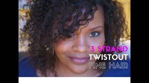 Fine Natural Hair Style 3 Strand Twist Out Water Only Natural Hair Styles Fine Natural Hair Thin Natural Hair