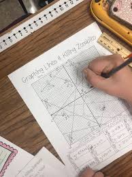 I feel i need to point out that as zombies don't actually exist, this seems more like a pretty efficient guide on how to kill a live human. Bailey Gross On Twitter We Re Killing Zombies By Graphing Lines In Math Today Gcisdmath Happyhalloween Ctmswolfway