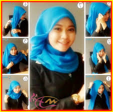 Tutorial Hijab Segi Empat Untuk Ke Kantor Dengan Kerudung Paris Kerudung Hijab Selendang