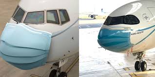 Maskapai Dunia yang Pesawatnya Memakai Livery "Masker" - Points Geek