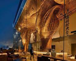 Billowing Rattan Columns By Enter Projects Occupy Bangkok S Spice Barley Bangkok Restaurant Bangkok Architect