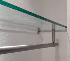 Edelstahl Kleiderstange Fur Glasmontage Garderobe Stange Garderobenstange Kleiderstange