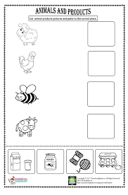 Animal Products Worksheet Kindergarten Worksheets Preschool Worksheets Worksheets For Kids