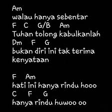 G saat ku sendiri d ku lihat foto dan video c d. Chord Lagu Hanya Rindu Kami