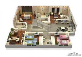 مخطط رائع لفيلا تصميم خليجى مميزة 3d غرف نوم 4 2 غرف نوم ماستر 20x40 house plans house design small room design
