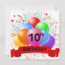 10 Jaar Verjaardagskaarten Zazzle Be