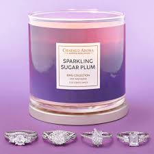 Ring Candle Charmed Aroma Soy Scented Candle - Mango Peach