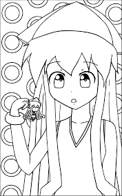 Awesome Squid Girl And Small Girl Coloring Page Coloring Pages For Girls Squid Girl Coloring Pages