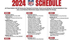 Printable Nfl Schedules