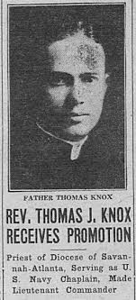 Rev Thomas Joseph Knox (1898-1943): homenaje de Find a Grave