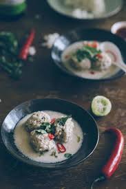 The beef meatballs are served with. Thai Chicken Meatball Soup Souvlaki For The Soul