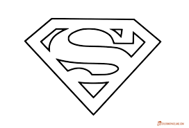 Superman Coloring Pictures Download And Print Out For Free Superman Logo Logo Outline Superman Crafts