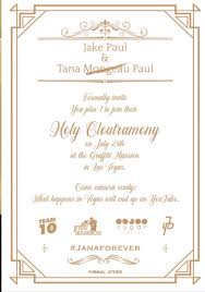 Jake Paul And Tana Mongeau Wedding Menu Chicken Fingers Sliders