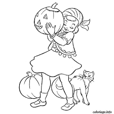 Les coloriages de tête à modeler sont classés par collections et thèmes. Coloriage Fille Halloween Jecolorie Com