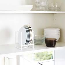 Range Assiette Blanc Rangement Vertical Petites Assiettes Rangement Vaisselle Rangement Rangement Vertical