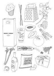 Line Food Illustration Food Drawing Sketch Book Drawing Illustrations