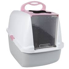 Catit 50700 Buyuk Boy Kapali Filtreli Kedi Tuvaleti Pembe Kedi Tuvalet Urunleri Catit