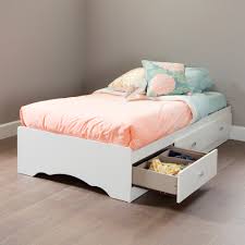 Coordinate with the twin headboard, twin cubbie bench and other bedroom furniture or use alone with existing furniture. South Shore Tiara Twin Storage Bed 39 With 3 Drawers White Walmart Com Walmart Com