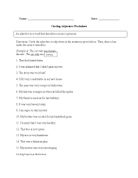 Descriptive Adjectives Worksheet Adjective Worksheet Adjectives Nouns And Adjectives
