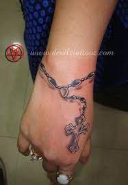 Rosary Tattoos On Pinterest 93 Pins Rosary Tattoo Tattoos Rosary Tattoo Wrist