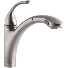 Check spelling or type a new query. Kohler Forte Single Handle Pull Out Sprayer Kitchen Faucet With Masterclean Spray Face In Vibrant Stainless K 10433 Vs The Home Depot