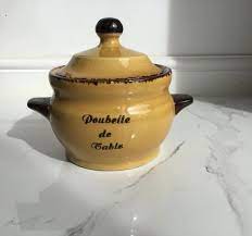vintage french ceramic glazed poubelle de table pot table bin french vintage herb pots ceramics