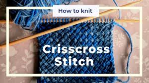 Free diagonal cross stitch knitting pattern that is quite pretty from both sides! How To Knit A Crisscross Stitch Knitting Tutorial Youtube