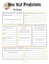 New Year Predictions Layers Of Learning New Years Activities Newyear Teaching Holidays