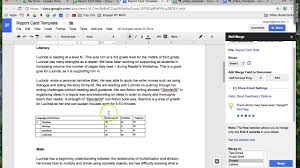 Move numbers to change grades. Easy Way To Create Individual Report Cards Using Google Docs Sheets Mail Merge Youtube