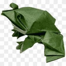 Origami easy jumping frog step 1: Free Png Origami Frog Png Images Transparent Fox Origami Clipart 1012994 Pikpng