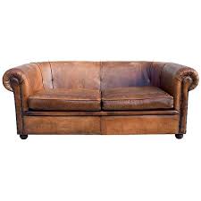 Pre Owned French Distressed Leather Sofa 5 295 Liked On Polyvore Featuring Home Furniture Distressed Leather Sofa Brown Leather Sofa Rustic Leather Sofa