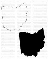 Ohio State Map Svg Png Jpg Eps Vector Graphic Clip Art Ohio Etsy Clip Art State Map State Outline