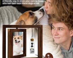 Haustier-Gedenkbild-Drehrahmen mit Haustier-Fell-Glas, Haustier-Verlust,  Hunde-Denkmal, Haustier-Gedenkstätte-Andenken, Haustier-Liebhaber-Geschenk,  Katzen-Gedenkstätte, Haustier-Sympathie