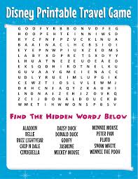 Read reviews from world's largest community for readers. Free Disney Word Search More Printable Travel Games For Kids