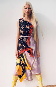 Main Image Dries Van Noten Lipstick Scarf Print Silk Dress Scarf Print Dress Silk Print Dress Nordstrom Dresses