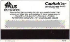 Maybe you would like to learn more about one of these? Bank Card Capital One Capital One United States Of America Col Us Mc 0005