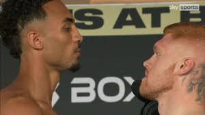 Ahead of Ben Whittaker's third professional fight, he went head to head  with his opponent Jordan Grant after both fighters weighed in ahead of  their clash in Birmingham.