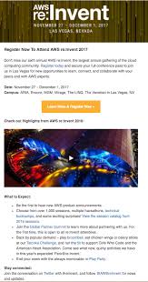 Event Invitation Email For Aws Re Invent Conference Event Invitation Invitations Event