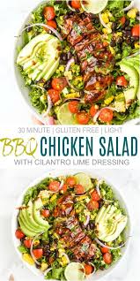 Easy Bbq Grilled Chicken Salad Recipe A Perfect Summer Salad Recipe Grilled Chicken Salad Recipe Bbq Chicken Salad Panera Bbq Chicken Salad