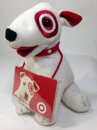 Target Dog Bullseye Bull Terrier Puppy Plush Beanie Red White Mascot Dog Spot Commonwealth Bull Terrier Puppy Bull Terrier Puppies