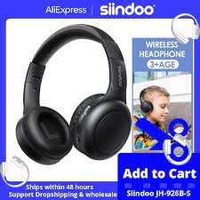 Siadult o JH-926B kablosuz Bluetooth kulaklıklar katlanabilir kulaklık  süper bas gürültü azaltma Mic ile 3EQ yetişkin çocuklar için TV - AliExpress