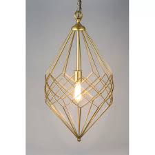 Tyrone 1 Light Single Geometric Pendant In 2020 Geometric Pendant Hallway Chandelier Gold Chandelier