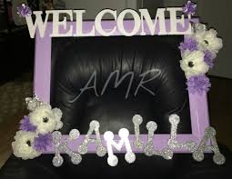 Baby Shower Picture Frame Big Picture Frame Prop For Girl Baby Shower Girly Lavender And White Show Baby Shower Purple Baby Shower Pictures Baby Shower Frame
