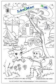 Print een mooie boerderij kleurplaat. Geniet Van Het Leven Op De Boerderij Camping Lan En Mar