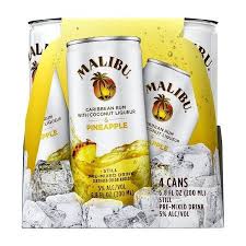 As of 2017 the malibu brand is owned by pernod ricard. Malibu Rum Caribbean Pineapple 200ml Can Walmart Com Coconut Liqueur Malibu Pineapple Pineapple Drinks